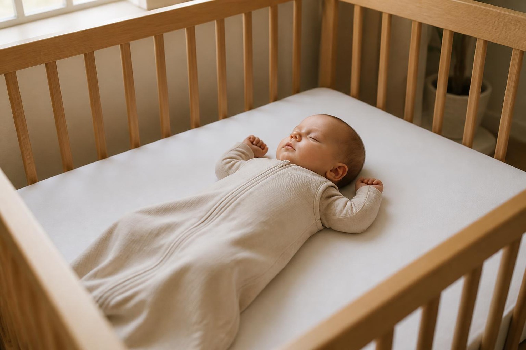 Parent comforting baby with personalised lullaby music at bedtime