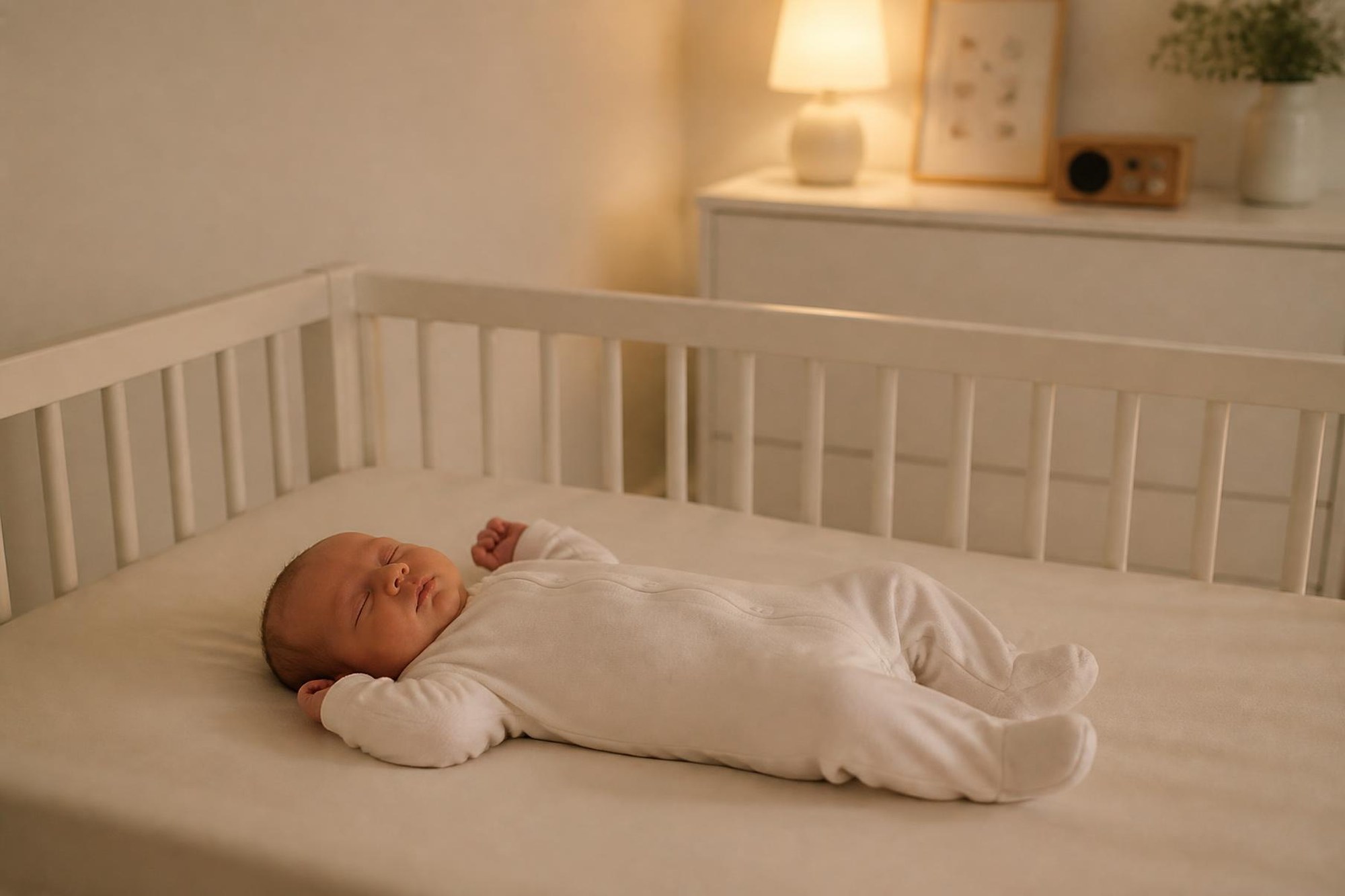 Parent singing a personalised lullaby to their baby at bedtime